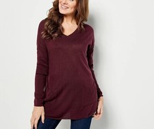 Denim & Co. Reg V-Neck Drop