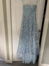 baby blue embellished prom